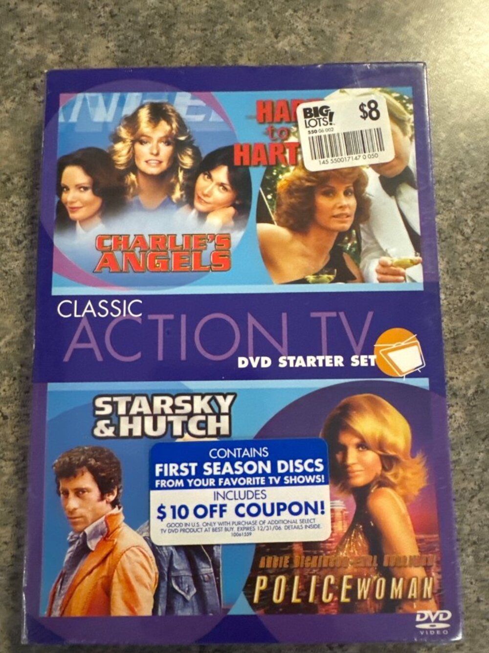 Classic Action TV DVD Starter Set: Charlies Angels Hart To Hart Starsky & Hutch